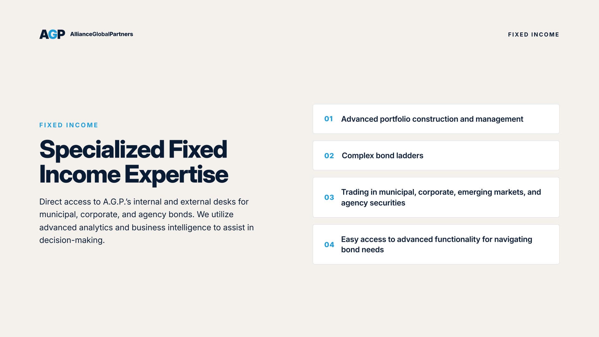 A.G.P. Wealth Management overview — slide 6