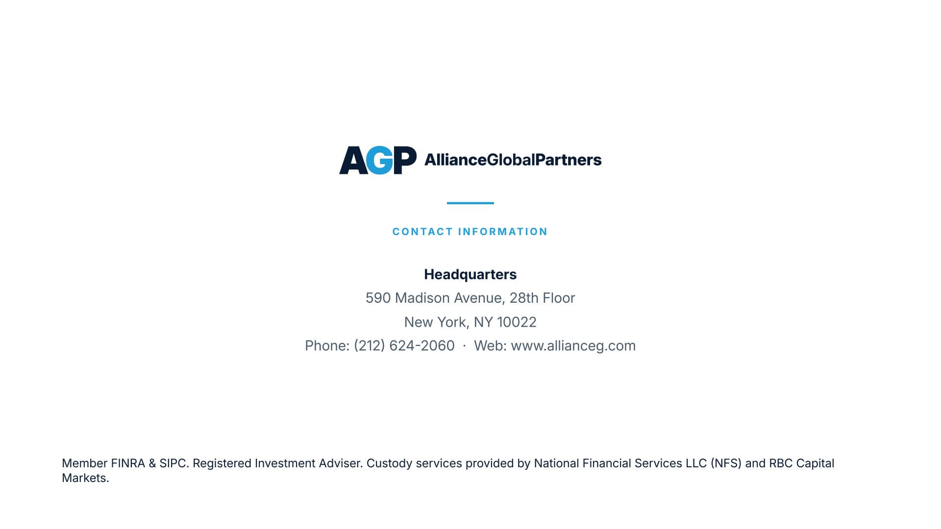 A.G.P. Wealth Management overview — slide 12
